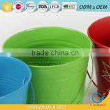 Garden Iron and Zinc Powder Coated Galvanized Flower Bucket Metal Bucket Plant Pots thumbnail-5