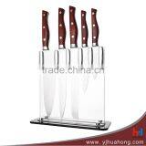 Wooden Handle Stainless Steel Knife Set With Bamboo Block thumbnail-2