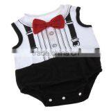 Fashion Boy's "gentleman" New Born Baby Accessories Bodysuit For Cool Baby