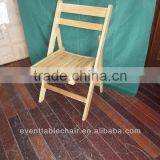 Natural Wood Slat Folding Chair for Sale thumbnail-3