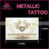 Waterproof Gold Tattoo Metallic Temporary Tattoo Stickers Temporary Body Art Tatoo thumbnail-2