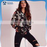 Fashion Women Custom Made Printed Sublimation Bomber Jacket thumbnail-1