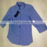 Ladies L/S Oxford Oxford Cotton Shirt (Garment Stock Lots / Apparel Stock / Stocklots / Garment Apparel From Bangladesh ) thumbnail-2