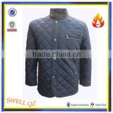 Winter fashion male diamond quilted coat