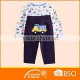 Fashion Cartoon Printed Soft Cotton Baby Clothing Set thumbnail-2