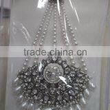 SILVER JHOOMAR JHUMAR Side Passa TIKA KUNDAN PEARL Hair Accessory thumbnail-1
