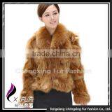 CX-G-A-258D Luxury Women Winter Patchwork Fox Fur Garment thumbnail-1