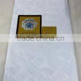100% Cotton White Guinea Brocade Fabric for African Men and Women thumbnail-1