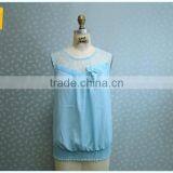 2015 Summer New Style Sky Blue Beautiful Women Vest thumbnail-1