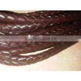 Colourfull Round 3mm Braided Leather Cord For Wholesale thumbnail-4