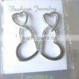 Rinestone Earring,heart Design ,metal Alloy Jewelry thumbnail-1