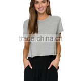 2015 new design cotton woman blank tee shirts