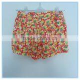 OEM Factory Price Super Comfortable 100%cotton Fabric Children Girl's Pants Stretch Colorful Pants Flower Printed Pants Trousers thumbnail-4