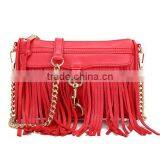 DY0020Z Europea Fashon Ladies Real Leather Fringe Chain Bag thumbnail-2