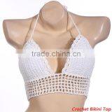 Boho Crochet Halter Beach Bikini Top thumbnail-4