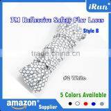 2016 New Style 3M Reflective Woven Shoelaces - Althletic Flat 3M Safety Shoe Laces For Gel LBJ Jordan - 5 Colors thumbnail-2
