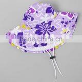 Latest Girl Hat With Purple Floral Bucket Hat Girl Flower Hat Girls Wear A-NP-KC905-314 thumbnail-1