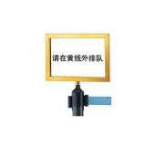 SIGN FRAME FOR RETRACTABLE BELT STANCHIONS thumbnail-1
