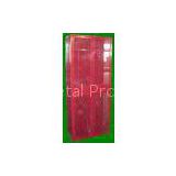 Wire Mesh Single Door Lockers Red Color Steel Wardrobe With Turn Handle Tool