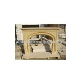 English Style Stone Fireplace Mantel