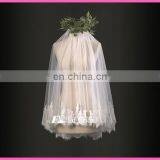 A03 Beautiful French Lace Trim One Layer Veil With Comb Customized Veil Wedding Bridal thumbnail-2