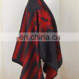 Lady Knitting Patterns Fashionable Cashmere Poncho thumbnail-3