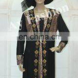 New Style Fashionable Front Open Abaya Women Kimono With Lace Trim Fashion Design Lace Abaya thumbnail-4