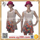 High Quality Floral Printed Sleeveless Cocktail Dress Wholesale Dresses thumbnail-1