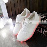 Fashionable Large Size USB Rechargeable OEM High Quality PU Leather Sneakers LED Shoes