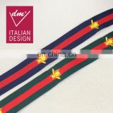 Wholesale good quality multi color webbing jacquard ribbon