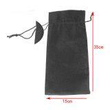 Wholesales Burlap Eco Wine Packaging Bag Jute Gift Pouch Black Hessian Hemp Drawstring Bag thumbnail-2
