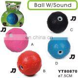 Indestructible Durable Rubber Pet Squeaky Dog Toy Ball thumbnail-2