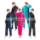 Islamic Swimwear Women Swim Wear Summer Female 3pcs Zipper Clothing Sets With Hoodie Islamic Clothing Bathsuit 5Colors & 5Size