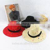 10colors 2021 New Fashion Adult Graffiti Hat Woman Wide Brim Jazz Fedora Hats for Women thumbnail-2