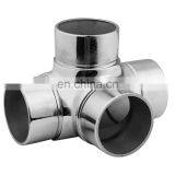 Prime Quality Stainless Steel Handrail Connector 4 Way Corner Union Elbow For Round Railing thumbnail-3