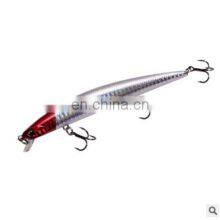 130mm 15g New Long Big Extremely Competitive Treble Hooks Seabass Minow Hard Fishing Lure thumbnail-4