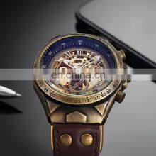 SHENHUA 9869 Luxury Automatic Mechanical Men Wrist Watch Leather Aanlog Display Automatic Mechanical Watch thumbnail-5