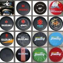Custom Car Wheel Spare Wheel Cover Tyre, Spare Tire Cover, PVC, PU, Oxford, Nylon, Pajero Spare Tire Cover thumbnail-1