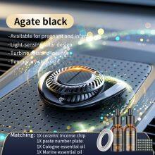 2022 Luxury Solar Power Rotate Aroma Car Perfume Diffuser Scent Air Freshener Aromatherapy Hidden Temporary Phone Number Interior Accessories thumbnail-3