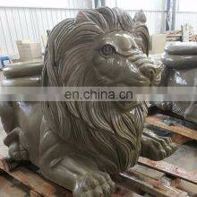 Sichuan Factory Natural Sandstone Hand Curved Carving OEM Various Stone Lion Sculpture thumbnail-4