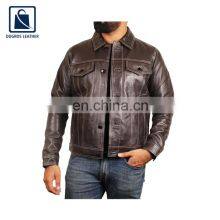 Factory Direct Sale Good Quality Elegant Design Stylish Look Genuine Leather Jacket for Men thumbnail-2