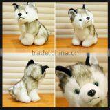 Animals Stuffed Plush Toy Dog Husky thumbnail-1