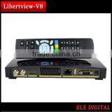 Full HD 1008P Satellite Receiver Dvb-s2 Mpeg4 Receiver hd Dual-core Libertview V8 thumbnail-2