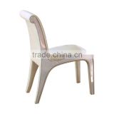 light color stainless steel leaf hotel party chair