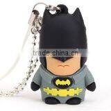 PVC Cartoon USB Pen Drive 2.0 Batman Usb Flash Drive