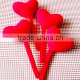 Plush 20cm Tall Red Heart Bookmark/Soft 20cm High Bookmark with Stuffed Red Heart/Heart Shaped Bookmark