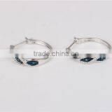 Newest Design 925 Pure Silver Hoop Earring for Modern Lady thumbnail-3