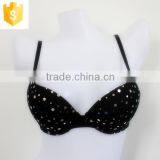 Black Dot Padded Women Bra,sexy Lady Bra thumbnail-6