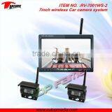 RV-7001WS-2 2.4GHz Long Range Wireless Cctv Camera System, 2CH Wireless Ideal for Vehicle, Home, Office Monitoring