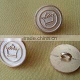 Crown Logo in Gold NF Color Metal Shank Button -- M1607 thumbnail-2